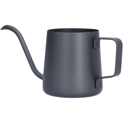 Teekessel aus lebensmittelechtem Edelstahl, langer, dünner Ausguss für Kaffee und Aufgüsse, ideal für Zuhause und Büro.