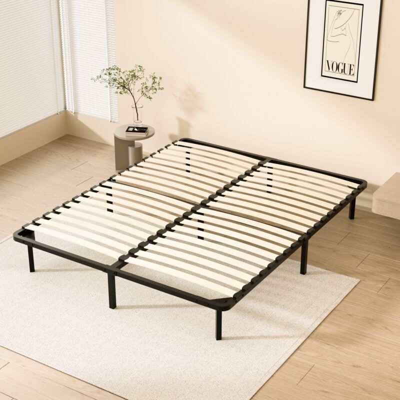 Teeno - Sommier 160x200cm Sommier à Lattes avec 2x18 Lattes Sur