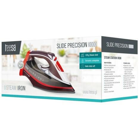 Teesa Slide Precision 3000 Plancha Negro Rojo Gris