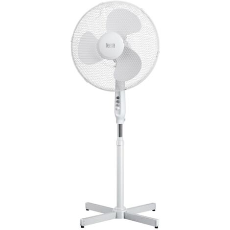 TEESA TSA8022 VENTOLA DA STAND, 90 , 45 W OSCILLAZIONE 3 VELOCITÀ, AUTOMATICA, BIANCA