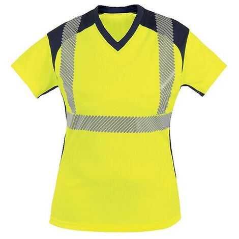 TeeShirt femme BAHIA manches courtes coloris jaune taille S