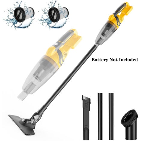 TEETOK Cordless Handheld Power Car Vacuum Cleaner 3 in 1 Upright & Handheld Lightweight ，Strong Suction ，(Not Included Battery),Compatible with DeWALT Battery