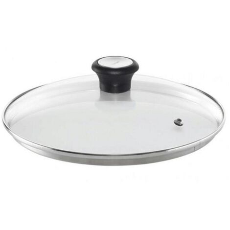 Tefal 28097812 Couvercle de casserole verre 30 cm noir turquoise