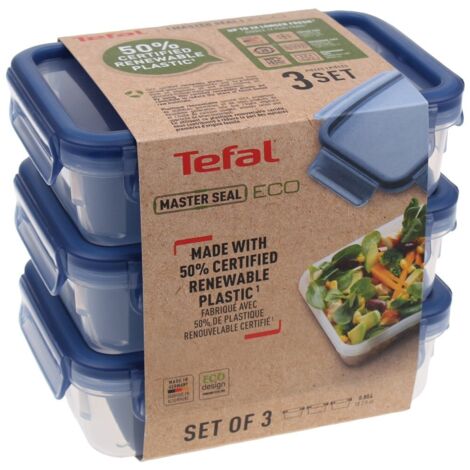 Tefal - boite d'alime masterseal eco set 3x0,8l - n1171718 -
