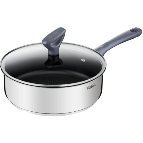 Tefal Daily Cook - Padella Antiaderente in Acciaio Inox Sartén Baja de 28 cm Inox