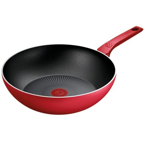 Tefal Daily Expert Poêle Wok Rouge 28 cm Antiadhésive