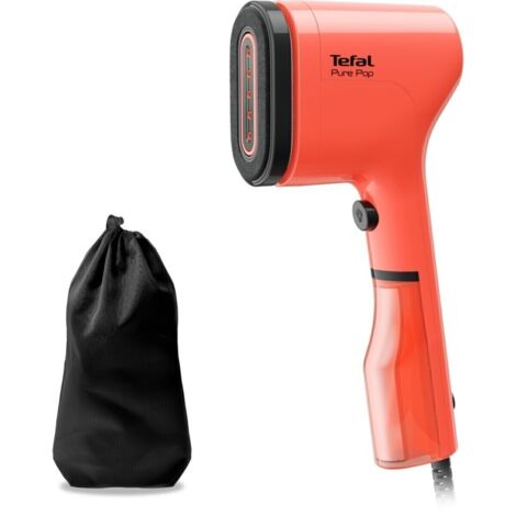 Tefal DT2022 WattPure Pop Dampfbürste Korallenrot-Schwarz