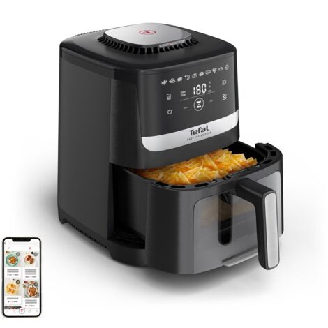 Tefal Easy Fry Silence EY5568E0 Friggitrice singola 5 L Friggitrice ad aria calda a libera installazione de Nero, Acciaio inox