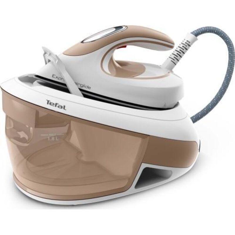 Tefal Express Airglide SV8027 1,8 l Durilium Airglide Bügelsohle Braun, Weiß