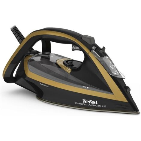 Tefal FV5696 TurboPro Vaporiera anticalcare Nero/Oro
