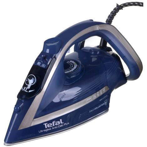 Tefal FV6830 Ultragliss Anti-Calc Plus Pulitore a vapore Blu/Argento