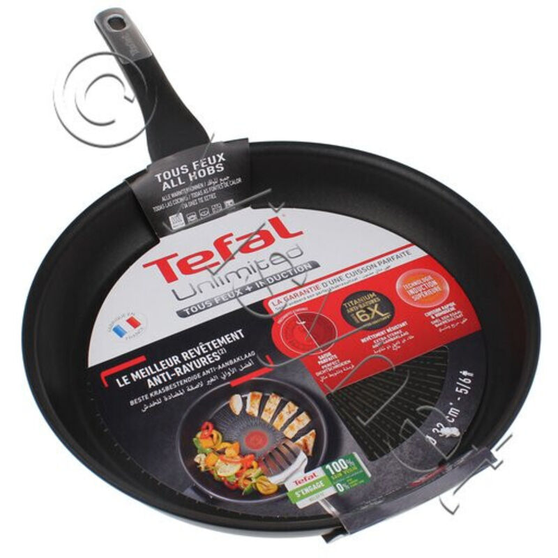Poêle 32cm Aluminium Revêtement Anti adhésif Induction Unlimited Tefal La Poêle