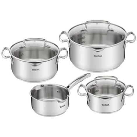 Tefal G719S7 Duetto Edelstahl Kochtopf-Set 7tlg