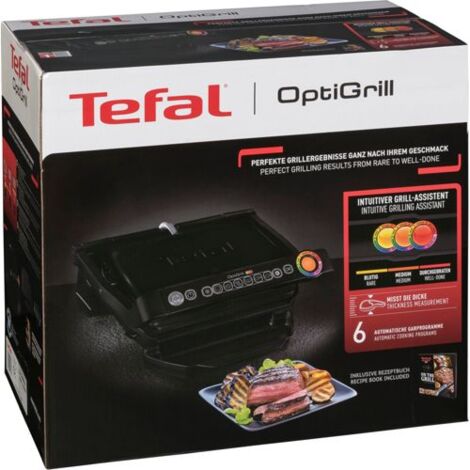 Tefal GC7058 OptiGrill Kontaktgrill schwarz