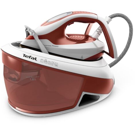 Tefal Generatore di vapore SV8110 Express Power, prestazioni di vapore potenti, tecnologia senza impostazione, serbatoio dell'acqua da 1,8 L, vapore verticale, Made in Francia, Eco Stand