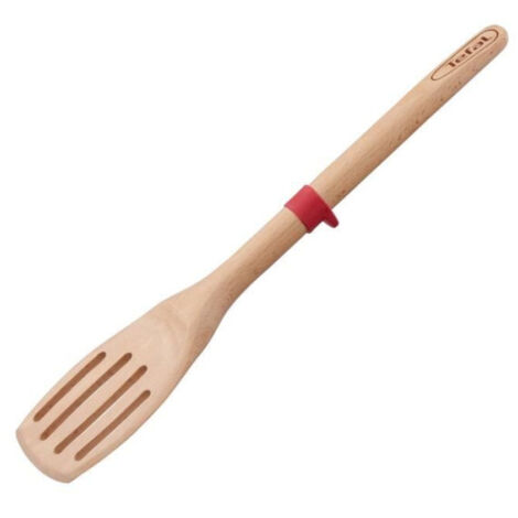 Tefal Ingenio spatule bois silicone marron 32 cm