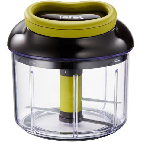 tefal K13204 hachoir manuel noir vert transparent