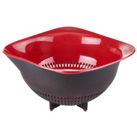 Tefal K20706 Abtropfsieb Schwarz, Rot