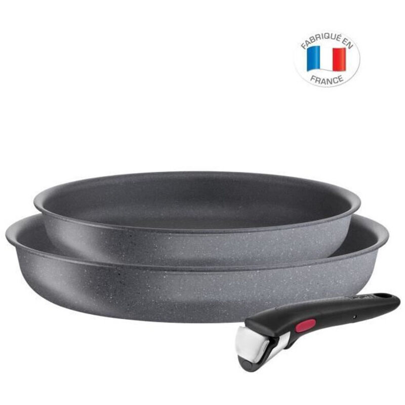 Poêle 2428cm Aluminium Revêtement Anti adhésif Tous Feux Dont Induction Poignée Amovible Ingenio Natural Force Tefal Le Lot - vue 3