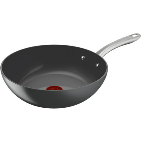 Tefal Renew+ Poêle Wok 28 cm Gris Céramique