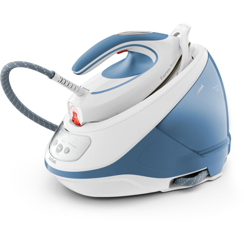 Tefal - Express Protect SV9202E0 station de repassage vapeur 2800 w 1,8 l semelle Durilium AirGlide Autoclean Blanc, Bleu