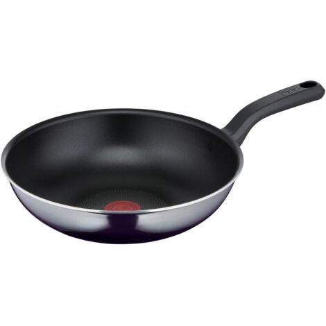 Tefal TEFAL Resist D5261932 - Rond - Wok/Poêle à frire - Noir - Titane - 175 °C - Aluminium