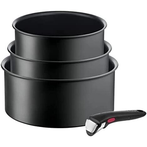 Tefal Töpfe Titanium Pro Schwarz 16-20 cm