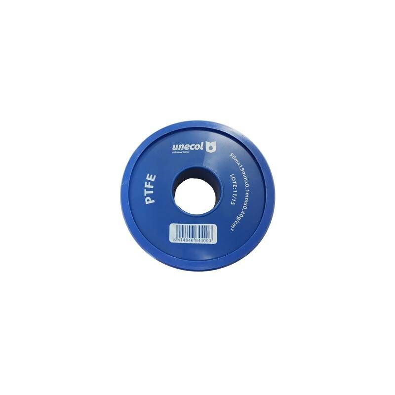 

Cinta Teflon Unecol 50 M X 25 Mm X 0,1 Mm