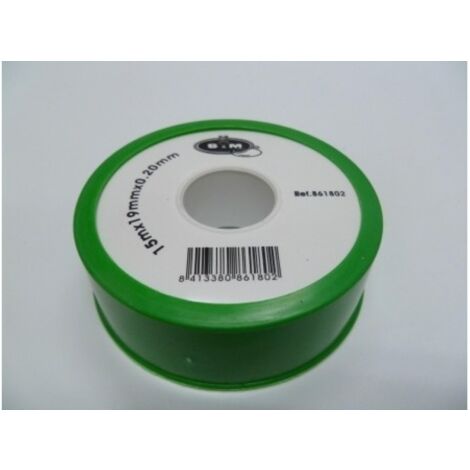 Teflon fontan al.dens. 19mmx0,2mmx15mt ptfe bl s&m