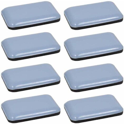 Teflon-Gleiter, selbstklebend, rechteckig, PTFE, 35 x 25 mm, Bodenschutz für Parkett, Stuhlbeine und Möbel