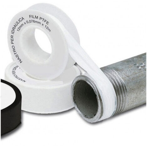 Teflon per idraulici in ptfe 12mm x 10mt - 2 rotoli