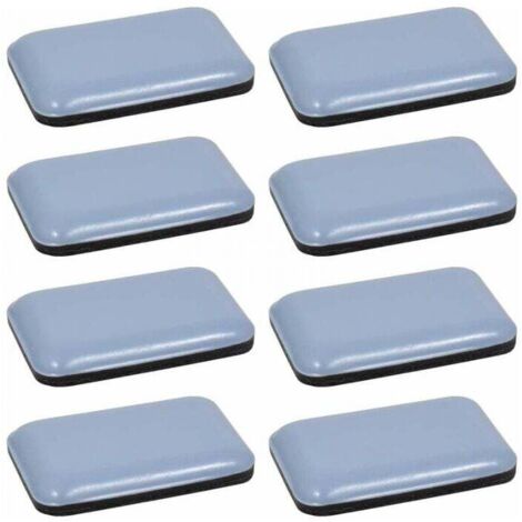 Teflón PTFE autoadhesivo, rectangular, 35 x 25 mm, deslizadores de teflón, protección de suelos, parquet, patas de sillas, muebles,