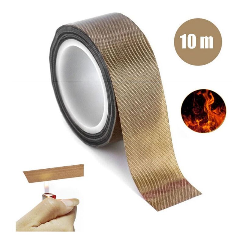 Shining House - Teflon Ruban Adhésif Haute Température de ptfe, 0,13 mm d'Épaisseur pour protection de surface pour bois, tiroir, meubles, scelleuses