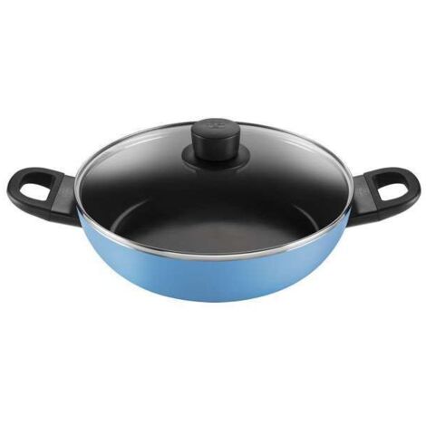 Tegame Caprera con 2 Manici e Coperchio Blu da 28 cm - Ballarini