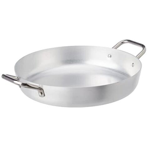 Tegame in alluminio - 2 manici  -  Ø34xh6,5 cm