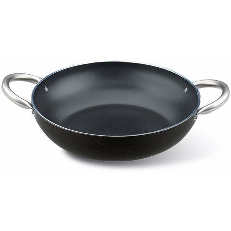 Tegame in Alluminio Ø 28 cm Antiaderente Induzione Silex Collection Chef Jumbo Professional Nero