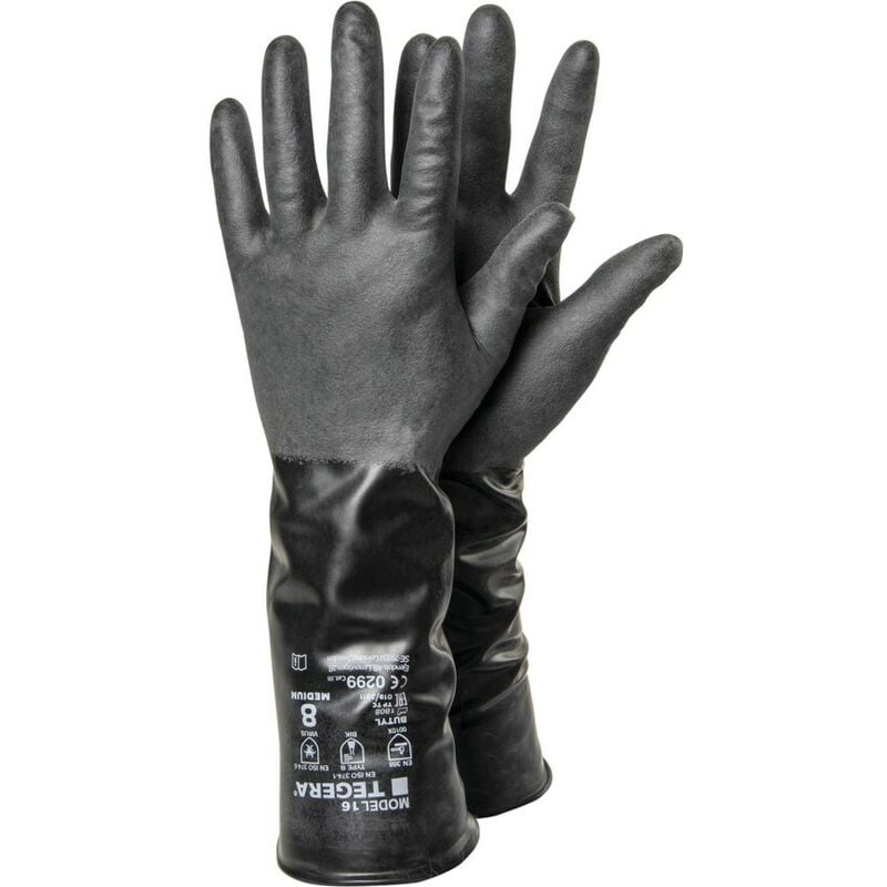 Ejendals - Tegera 16 Chem' Protect Butyl Cat.Iii Gloves Black SZ-7 (pr)