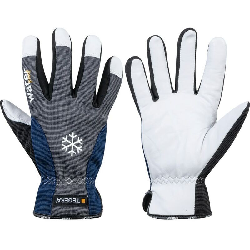 Ejendals 295 Tegera Black/Blue/White Cold Resistant Gloves - Size 9