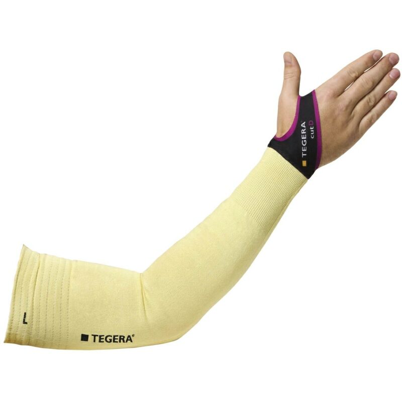 Ejendals Tegera 75 13gg Kevlar Crf Cut-D Cat.II Sleeve Yellow SZ-10 (Sgl)