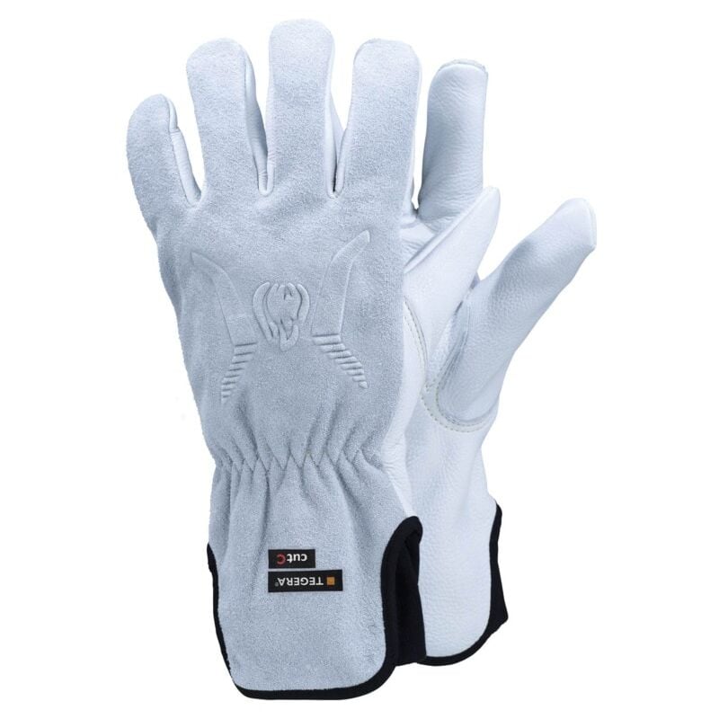 Tegera 7780 Cowhide Cut-C Cat.Iii Gloves White/Grey SZ-11 (pr) - Ejendals