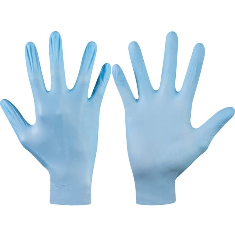 Ejendals - Tegera, Disposable Gloves, Blue, Nitrile, Powder Free, Textured Fingert - Blue
