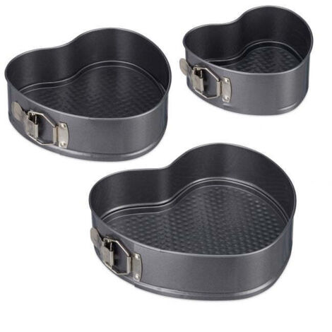 Teglia con cuore set da 3