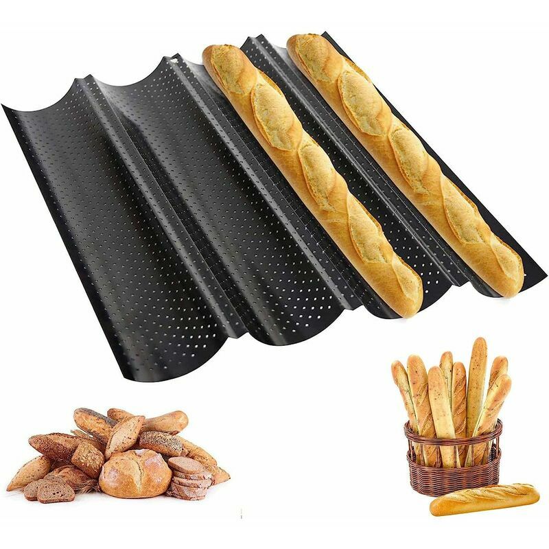Teglia da forno, teglia per baguette antiaderente