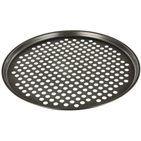 Teglia pizza/patatine forata rotonda 32 cm antiad - metaltex