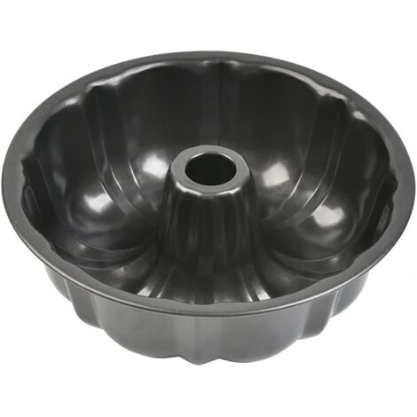 Teglia Rotonda in Acciaio - Stampo per Torta Ø 24 cm con Rivestimento Antiaderente - Stabile e Delizioso, Grigio Scuro
