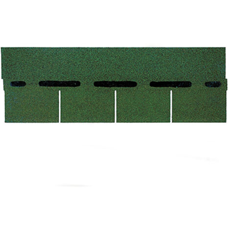 Tegole Canadesi ONDULINE Bardoline rettangolari. Dimensioni 100 x 34 cm. Confezione da 2,32 mq. Colore verde