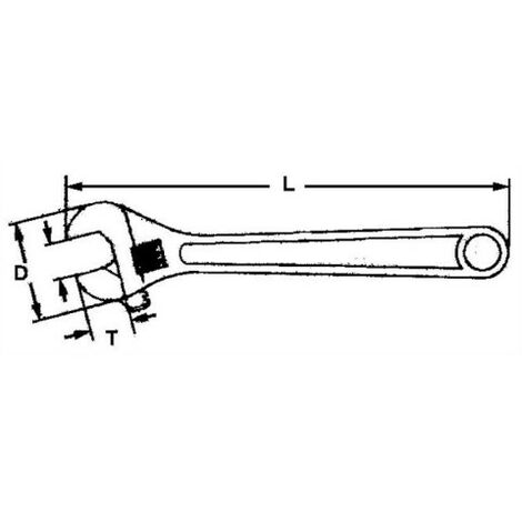 Tegtools 105870307 Englisch/einstellbarer Schlüssel 10 4004