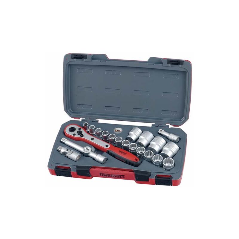 Tengtools - Inbusschlüssel-satz, 1/2, T1222-6, 21-teilig 167240209