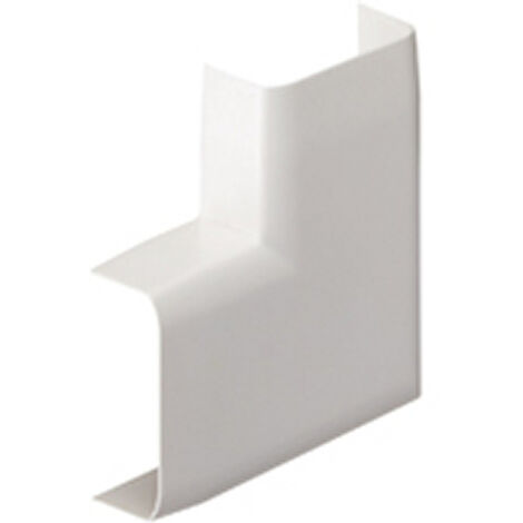 TEHALIT Angle plat blanc pour moulure, H. 5.4 x P.1.5 cm