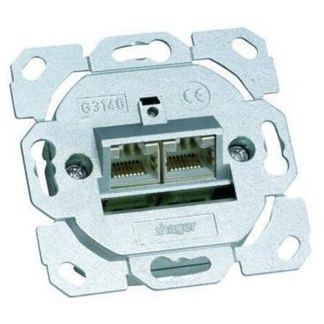 Tehalit Datendose Cat.a 2fach, 8/8 polig G 3140